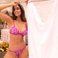 Mapale Twilight Orchid Sheer Triangle Bra & String Set-4
