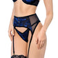 Mapale Velvet Bloom Bra Garter Belt Thong Panty Lingerie Set - STREET STYLE