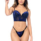 Mapale Velvet Bloom Longline Bra & String Panty Set-3