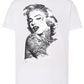 Marilyn Monroe Skull Zombi Tattoo 9018 T-shirt Urban Men Uomo 100% Cotone Pettinato JK STREET STYLE