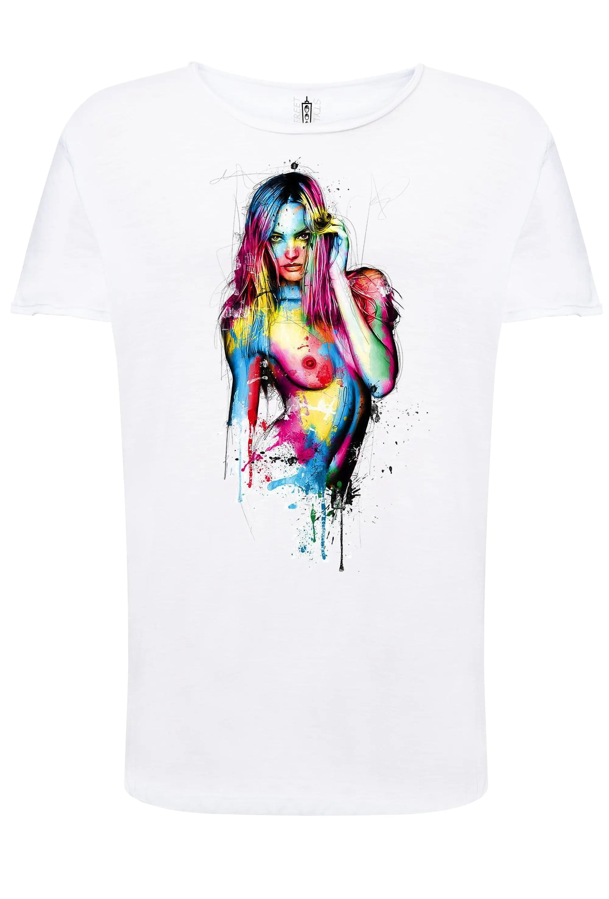 Mujeres Bonitas Color Stilizzato Sexy 18-20-42 T-shirt Urban Slub Men Uomo 100% Cotone Fiammato JK STREET STYLE