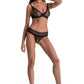 Sheer Bra & Crotchless String Panty Set Naughty Coquette - STREET STYLE