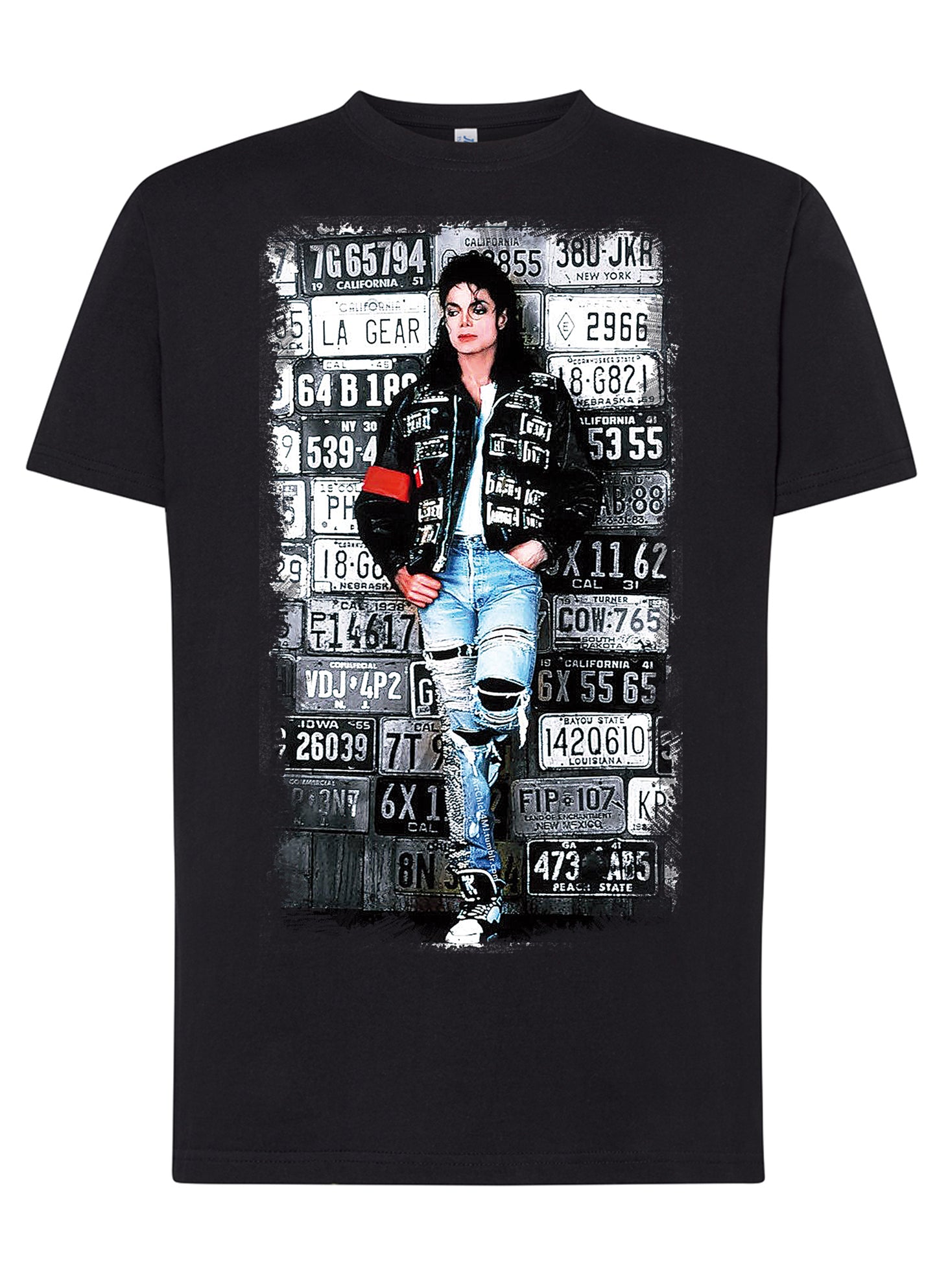 The Legend Michael Jackson Cantante Soggetto 18-20-49-2 T-shirt Urban Men Uomo 100% Cotone Pettinato JK