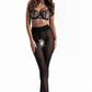 Sexy Fishnet Open Crotch Pantyhose Black 30DEN Nymph-3