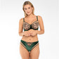 Velvet Sheer Embroidered Full Figure Bra Ola-3