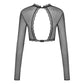 Sexy Fishnet Open Cup Top Obsessive Mibelia-3