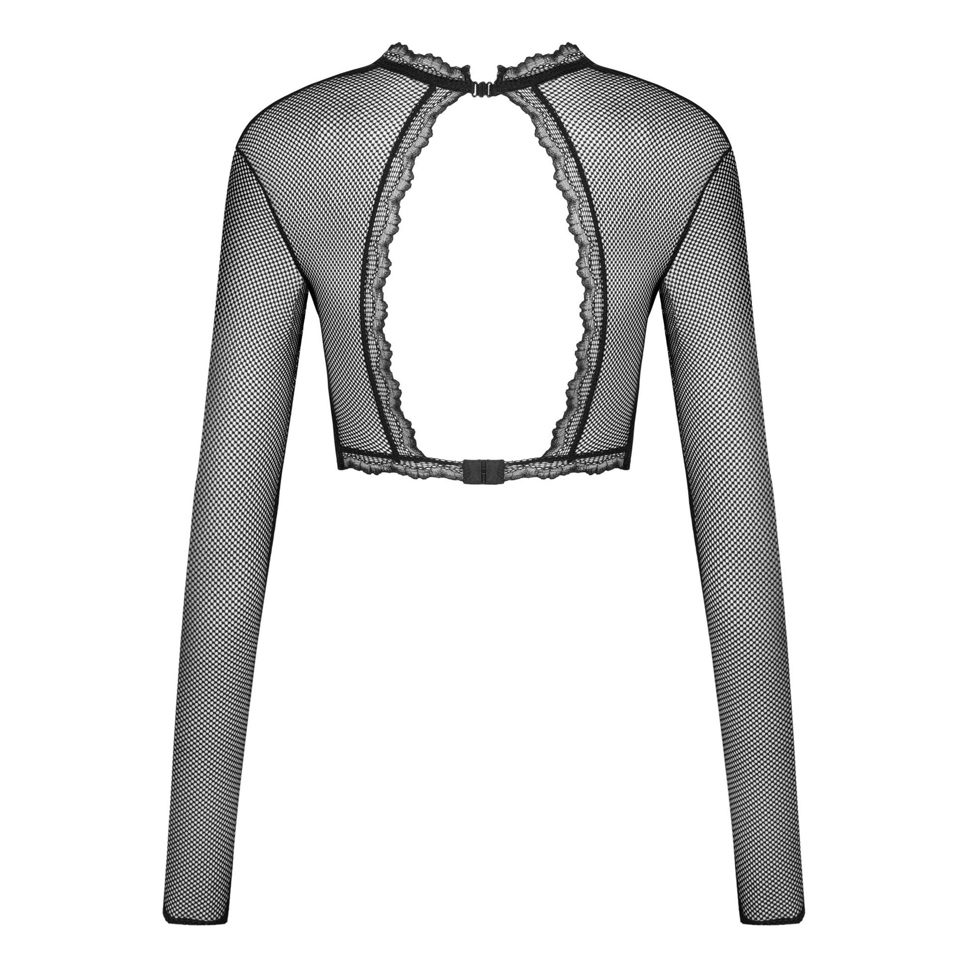 Sexy Fishnet Open Cup Top Obsessive Mibelia-3