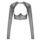 Sexy Fishnet Open Cup Top Obsessive Mibelia-2