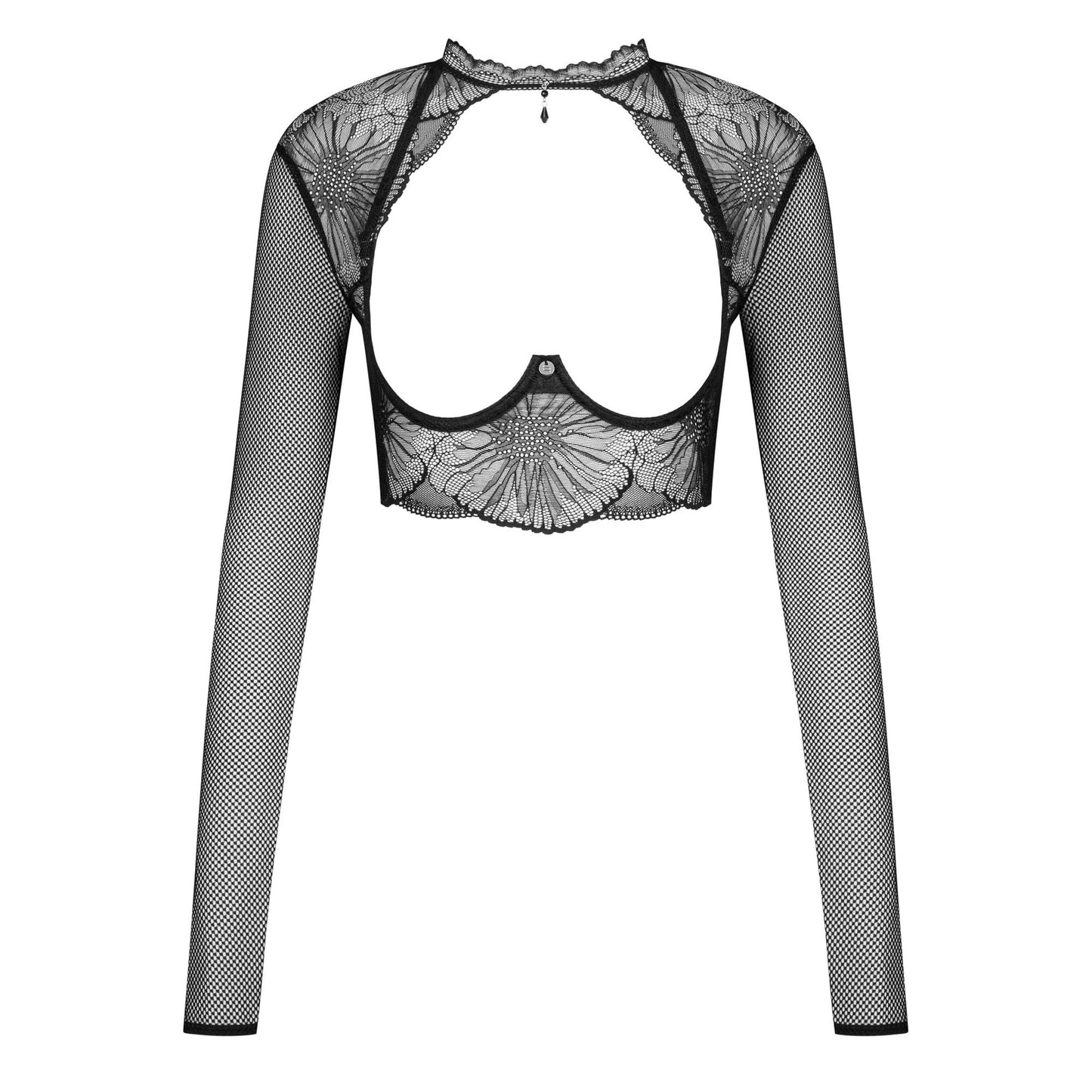 Sexy Fishnet Open Cup Top Obsessive Mibelia-2