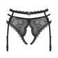Sexy Open Crotch Lace Garter Panty Obsessive Pearlove-2