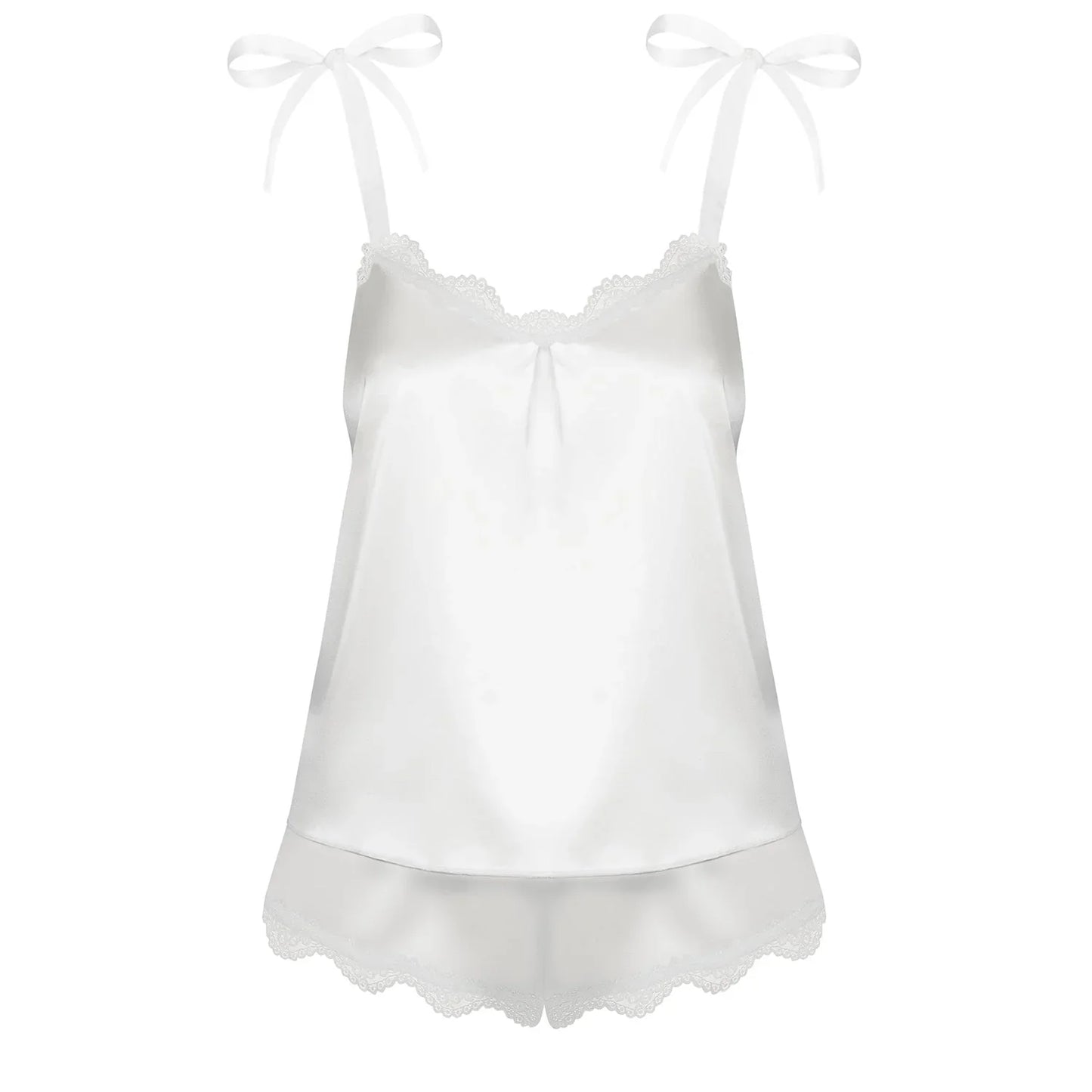 Smooth Satin Top & Panty Obsessive Prima Neve - STREET STYLE