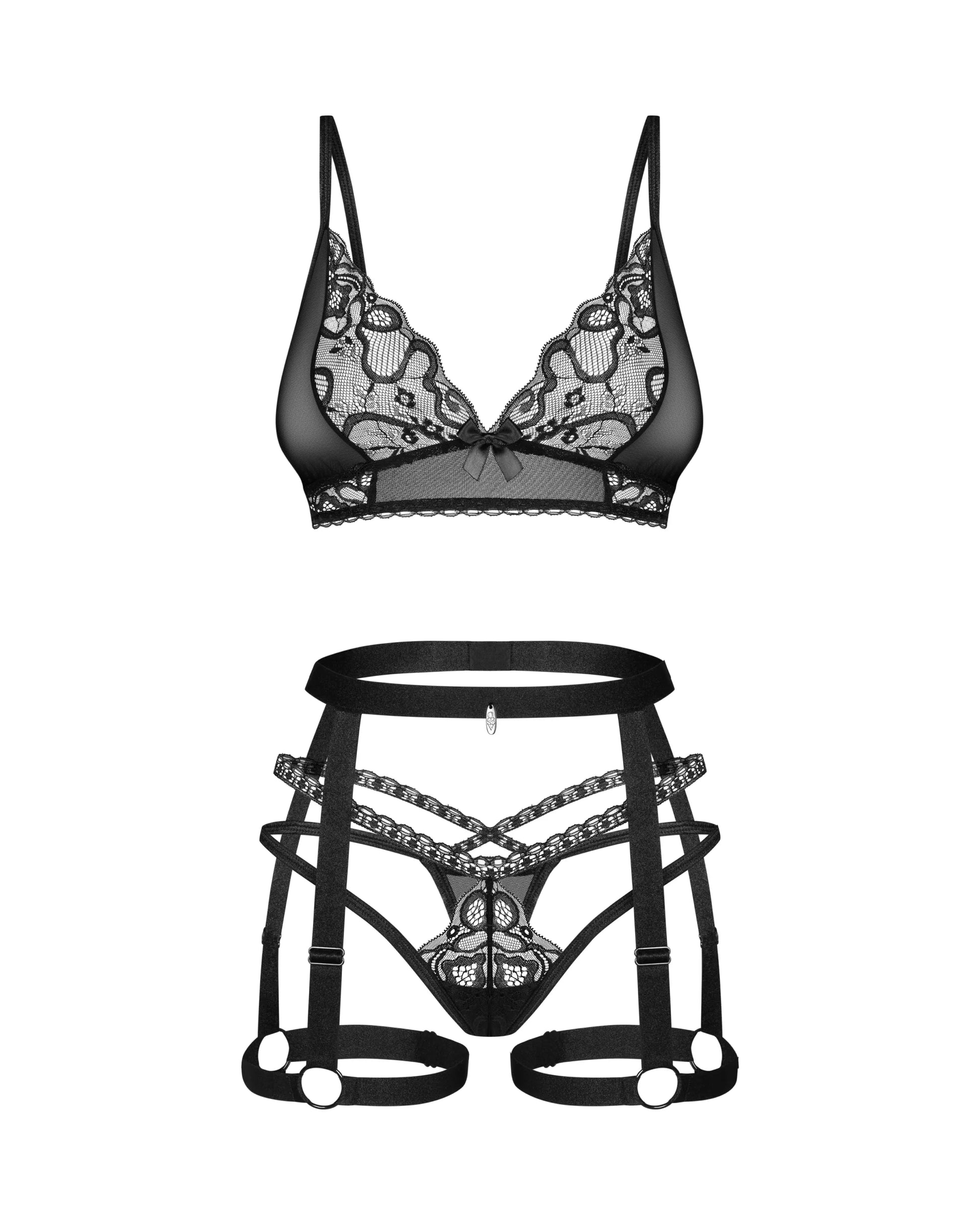 Bondage Inspired Lingerie Set Obsessive Blomentis-3