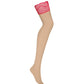 Nude Stockings with Red Lace Obsessive Cupide Desir-2