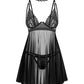 Sheer Mesh Babydoll & String Panty Obsessive Donarella-2