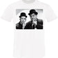 Oliver Hardy Stan Laurel Legend Cinema Attore Soggetto 18-81-1 T-shirt Urban Slub Men Uomo 100% Cotone Fiammato BS STREET STYLE