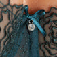 Sheer Mesh Balconette Bra Pamela Pine Green-2