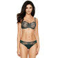 Semi Sheer Thong Panty Pamela Pine Green - STREET STYLE