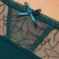 Semi Sheer Thong Panty Pamela Pine Green - STREET STYLE