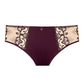 Sheer Mesh Tulle Embroidered Brief Panty Perla Aubergine-3