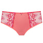 Sheer Mesh Tulle Embroidered Brief Panty Perla Coral-2