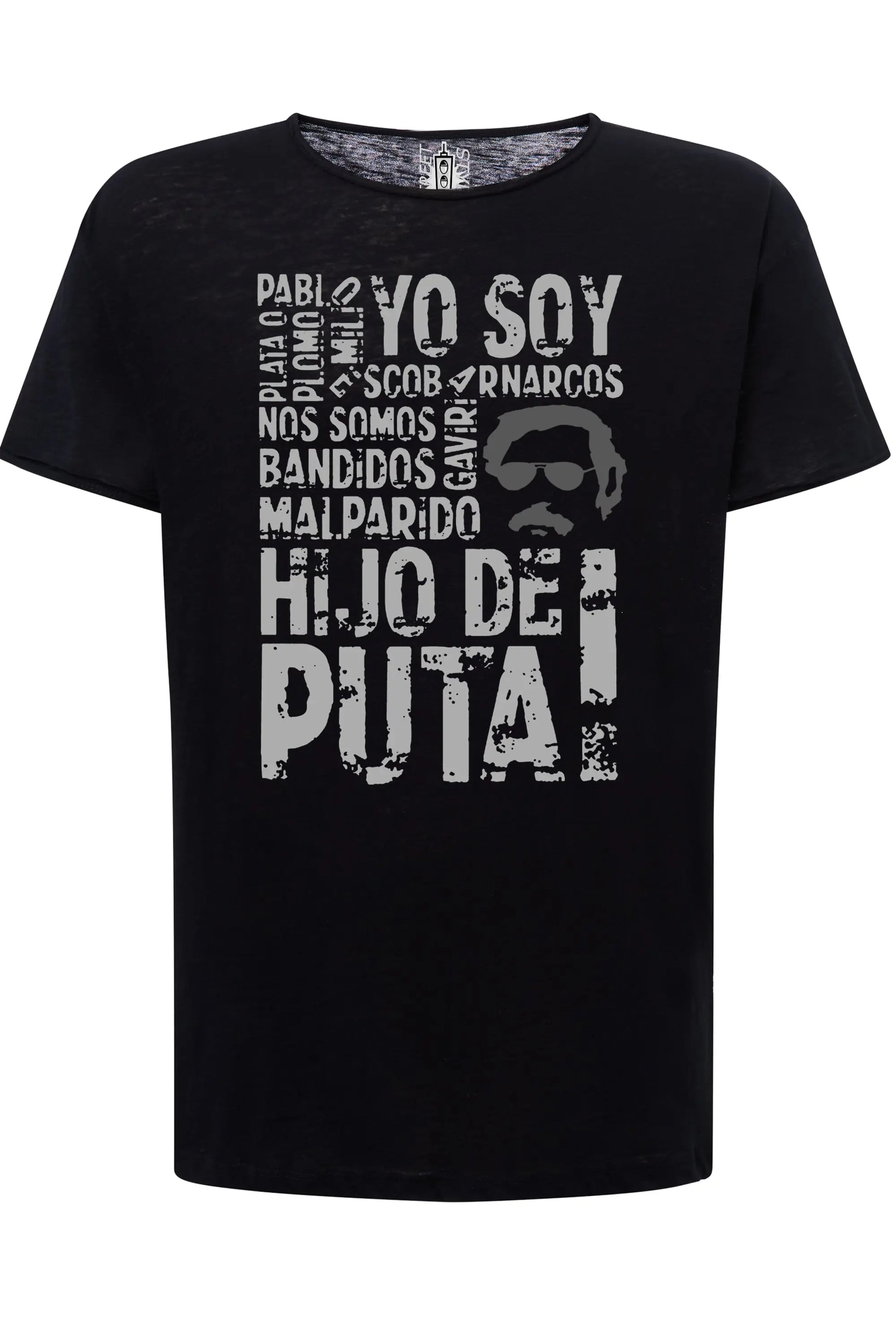 Pablo Escobar Hijo de Puta 18-98 T-shirt Urban Slub Men Uomo 100% Cotone Fiammato JK STREET STYLE