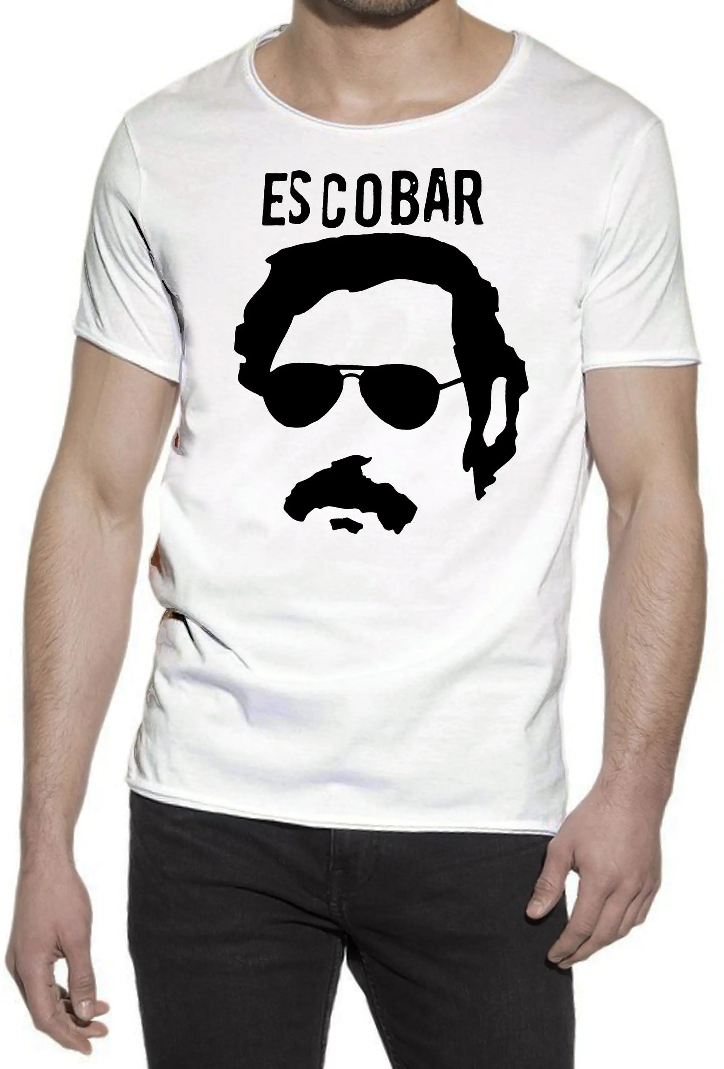 Pablo Escobar Hijo de Puta 18-98 T-shirt Urban Slub Men Uomo 100% Cotone Fiammato JK STREET STYLE