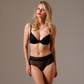 Sheer Hipster Thong Panty Lavinia Flame Black-2