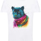 Panther Color Stilizzato 18-20-59 T-shirt Urban Slub Men Uomo 100% Cotone Fiammato JK STREET STYLE