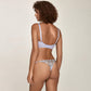 Sheer Mesh Lace 3-Part Cup Bra Pearl-4