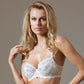 Lauma Pearly Shadow Semi Sheer Full Figure Polka Dot Lace Bra-0