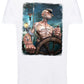 Popeye Jack Daniels Cartoon Fumetti 2075-15 T-shirt Urban Slub Men Uomo 100% Cotone Fiammato BS STREET STYLE