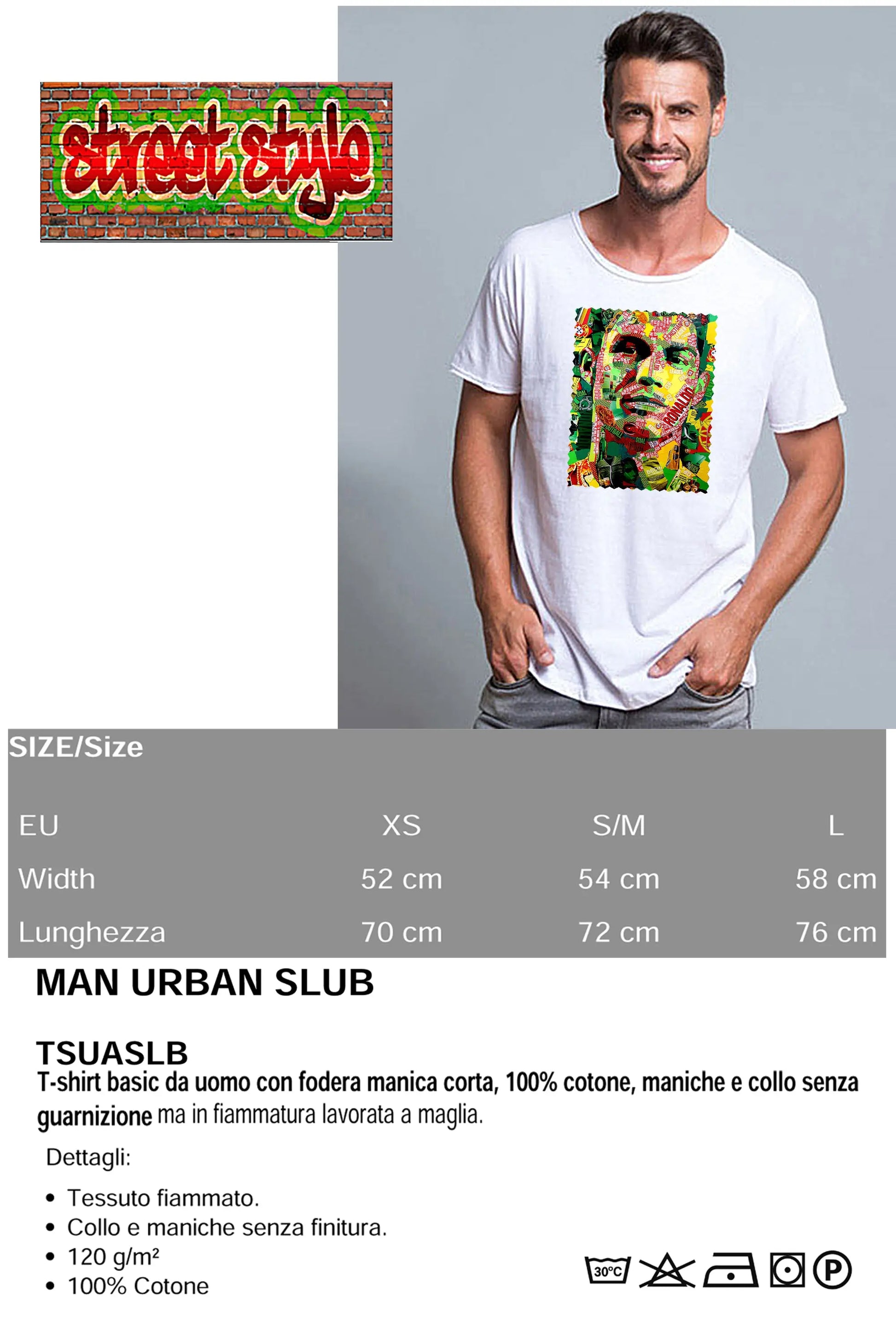 Portrait Ronaldo Color Artistico Stilizzato – STREET STYLE