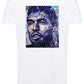 Portrait Suarez Color Artistico Stilizzato 18-30-21 T-shirt Urban Slub Men Uomo 100% Cotone Fiammato JK STREET STYLE