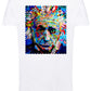 Potrait Eintein Color Artistico Stilizzato 18-30-6 T-shirt Urban Slub Men Uomo 100% Cotone Fiammato JK STREET STYLE