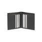 RB12113A | Vertical Wallet in Genuine Full Grain Leather, Dollar Grain/Light. Color Black. RFID Protection. Closed Dimensions: cm 9.5 x 10 x 1. Packaging: Gift box bottom/lid-1