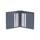 RB12113D| Portafogli Verticale in Vera Pelle pieno fiore, grana dollaro/leggera. Colore Blu. Protezione RFID. Dimensioni da chiuso: cm 9,5 x 10 x 1. Confezione: Scatola regalo fondo/coperchio-1