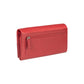 RB12129V | Women's Wallet in Genuine Full Grain Leather, Dollar Grain/Light. Red Color. RFID Protection. Closed Dimensions: 18.5 x 10 x 3 cm. Packaging: Gift box bottom/lid-3