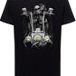 Ride Fire Tattoo Skull 9050-28 T-shirt Urban Slub Men Uomo 100% Cotone Fiammato JK STREET STYLE