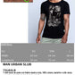 Ride o Die Tattoo Skull 9050-15 T-shirt Urban Slub Men Uomo 100% Cotone Fiammato JK STREET STYLE