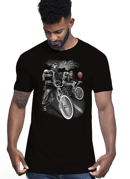 Rollio Skull Motor Tattoo 9050-25 T-shirt Urban Men Uomo 100% Cotone Pettinato JK STREET STYLE