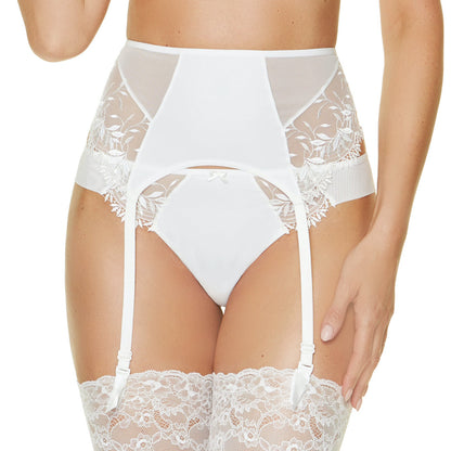 Bridal Sheer Mesh Garter Belt Gorteks Rome-0