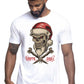 Santa Skull Tattoo 9047 T-shirt Urban Men Uomo 100% Cotone Pettinato JK STREET STYLE