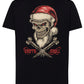 Santa Skull Tattoo 9047 T-shirt Urban Men Uomo 100% Cotone Pettinato JK STREET STYLE