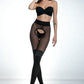 Open Crotch Pantyhose 30/60DEN Amour Secretary Black-4