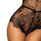 Sexy Sheer Mesh Eyelash Lace Body Mapale Bunny Black-2