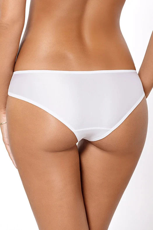 PariPari Athina Sheer Embroidered Bikini Panty White-1