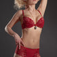 Sheer Lace Tanga Panty Lavinia Dare Me Red - STREET STYLE