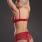 Sheer Lace Tanga Panty Lavinia Dare Me Red - STREET STYLE