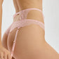 Sheer Eyelash Lace Garter Belt Blush Iris-2
