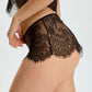 Sheer Eyelash Lace Short Blush Serene Black-2